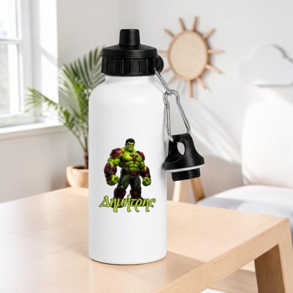 Μεταλλικό Παγούρι με Εκτύπωση Hulk με Όνομα