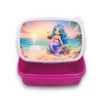 Σχολικό Δοχείο Φαγητού Blue Mermaid με Όνομα