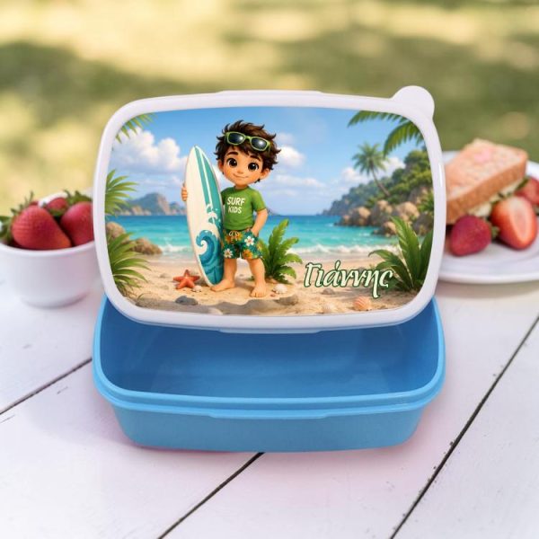 Σχολικό Δοχείο Φαγητού Surf Boy με Όνομα